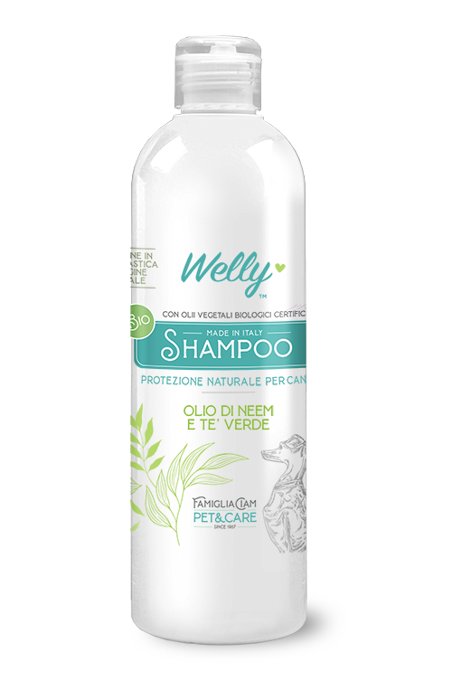 Welly Bio Shampoo Per Cani Olio Di Neem E Te' Verde Protezione Naturale -  Welly - Una storia d'amore e cura dal 1967
